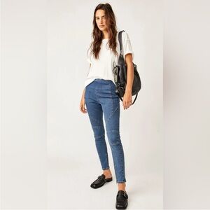 Free People Bella Moto Skinny Jeans NWT